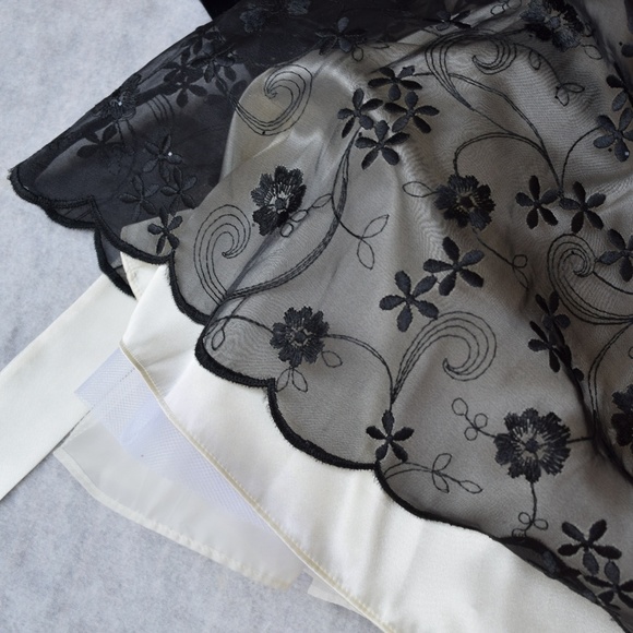 3T TALBOTS KIDS BLACK VELVET & ORGANZA DRESS - Picture 3 of 3